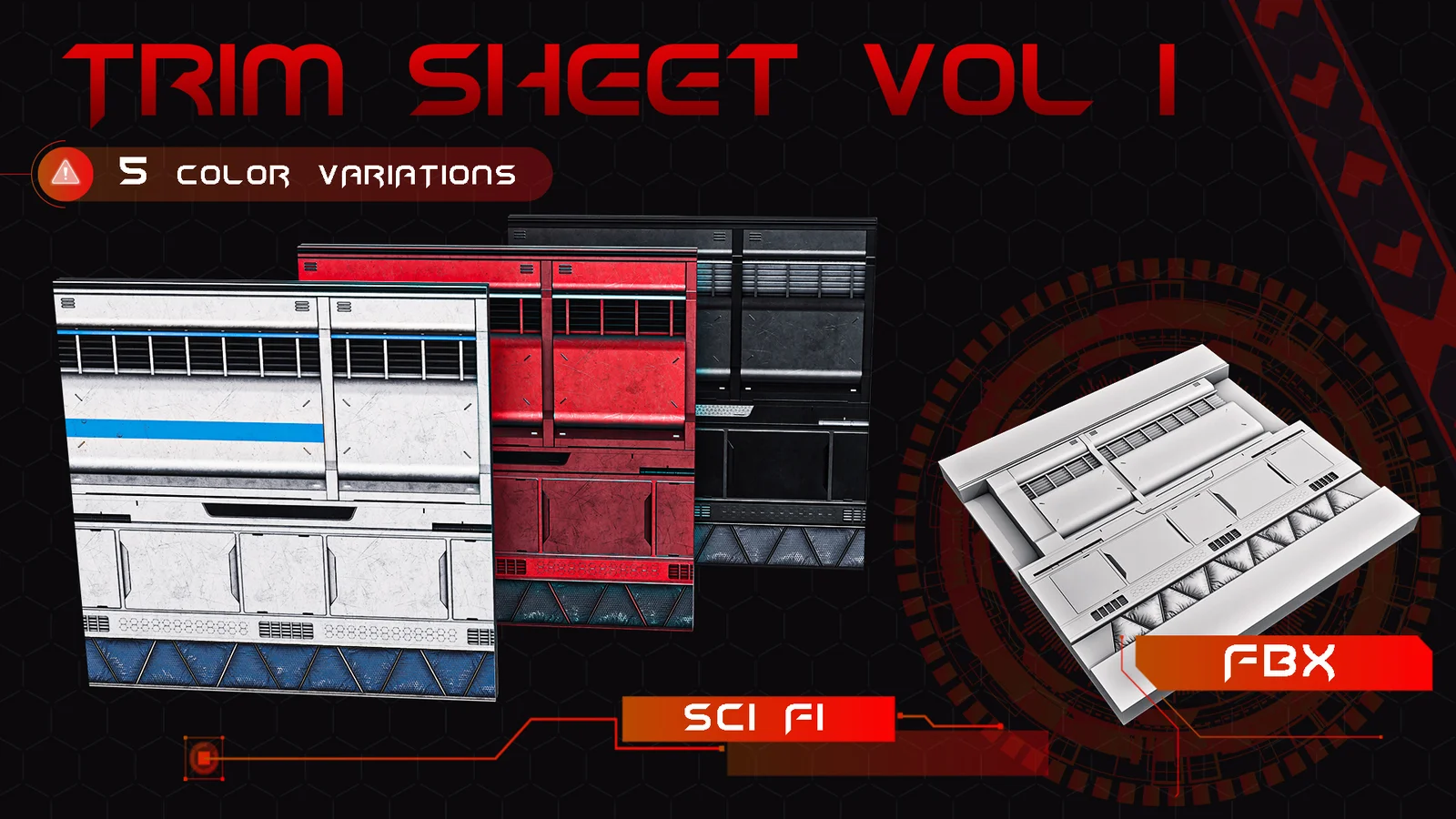 Sci-Fi Trim Sheet screenshot 2
