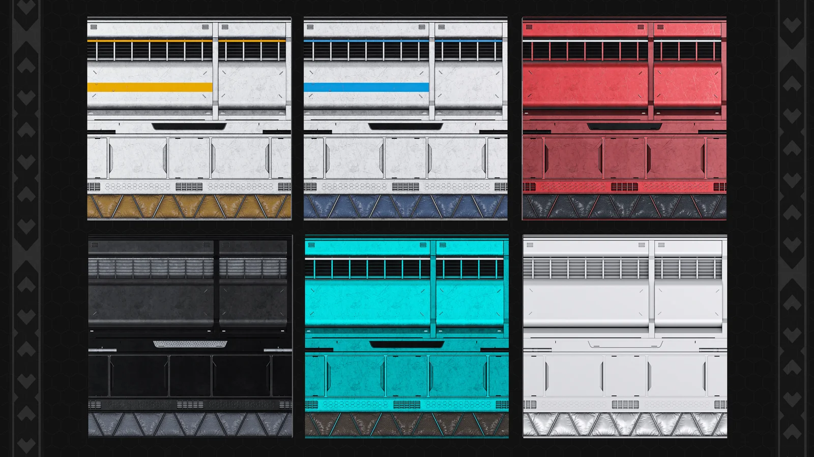 Sci-Fi Trim Sheet screenshot 3