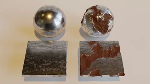 Procedural Iron Metal - Blender shaders
