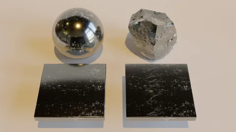 Procedural Chromium Metal - Blender shaders