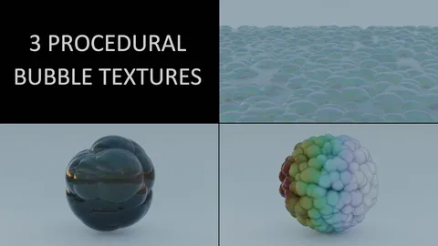 3 Procedural Bubble Textures - Blender shaders