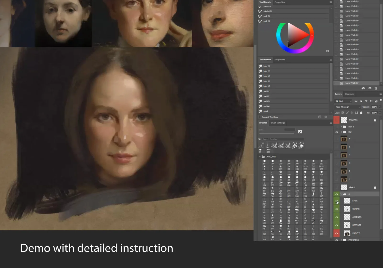 Sargent Portrait Techniques screenshot 2