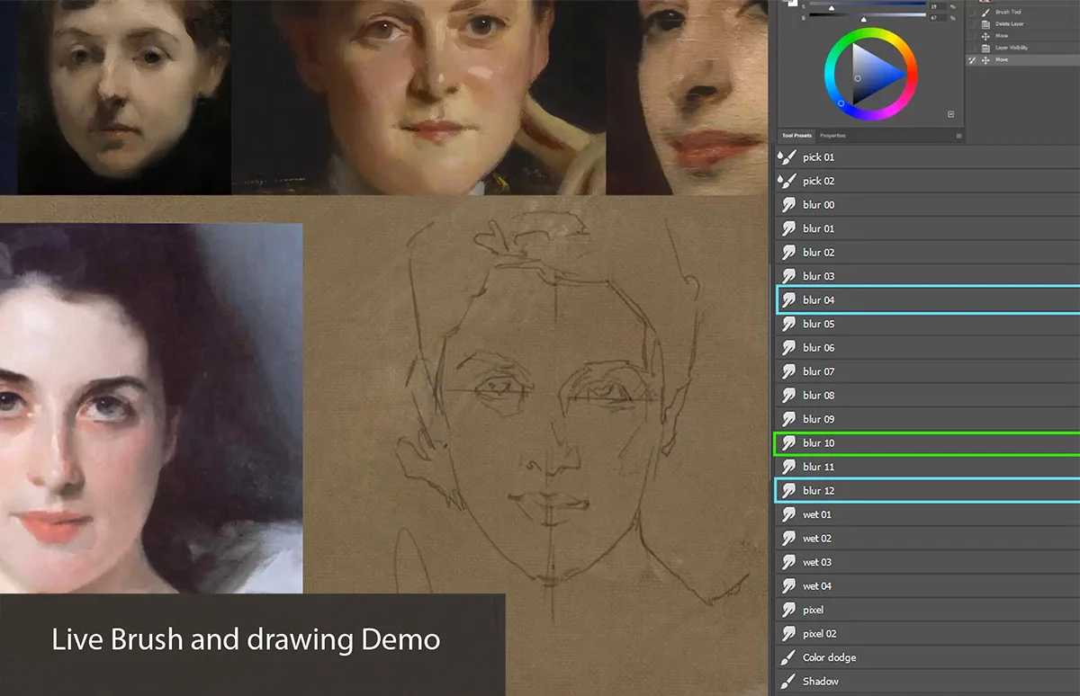 Sargent Portrait Techniques screenshot 3