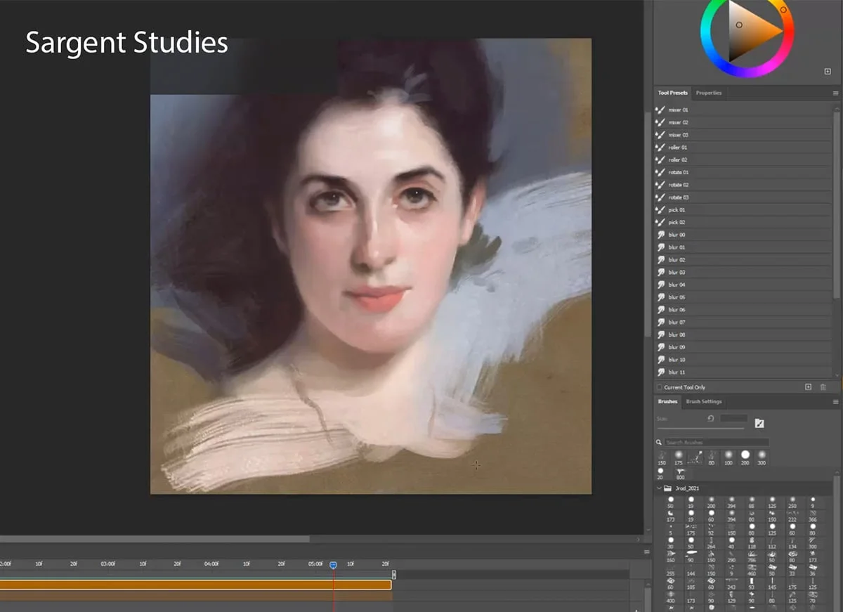 Sargent Portrait Techniques screenshot 4