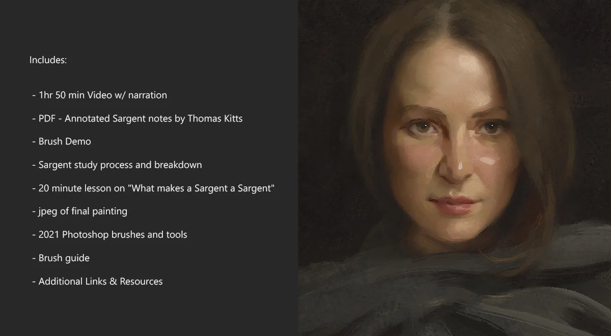 Sargent Portrait Techniques screenshot 8