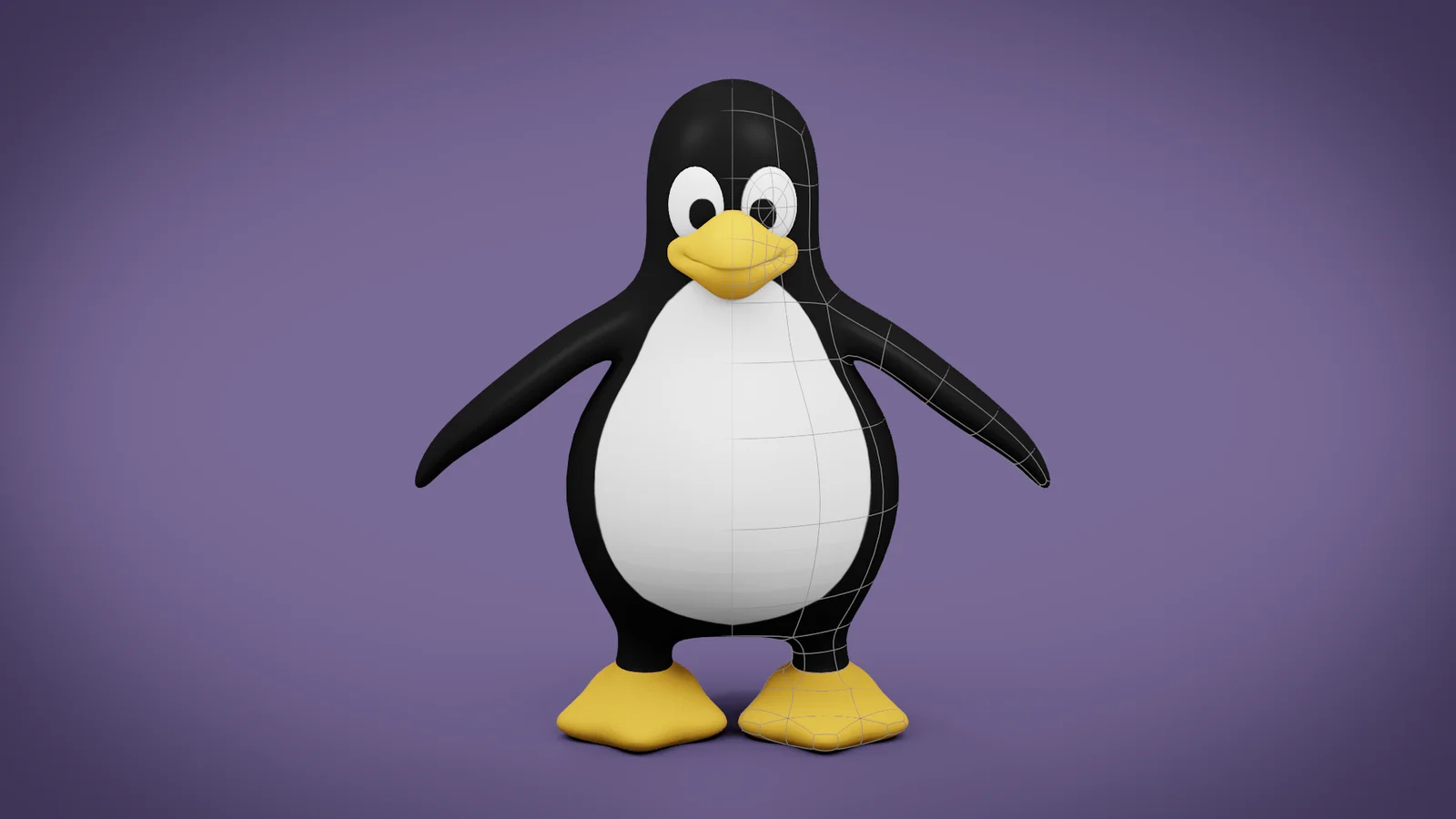 Tux Rigged Model screenshot 3