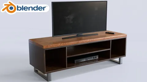 TV Table - Blender 3d models