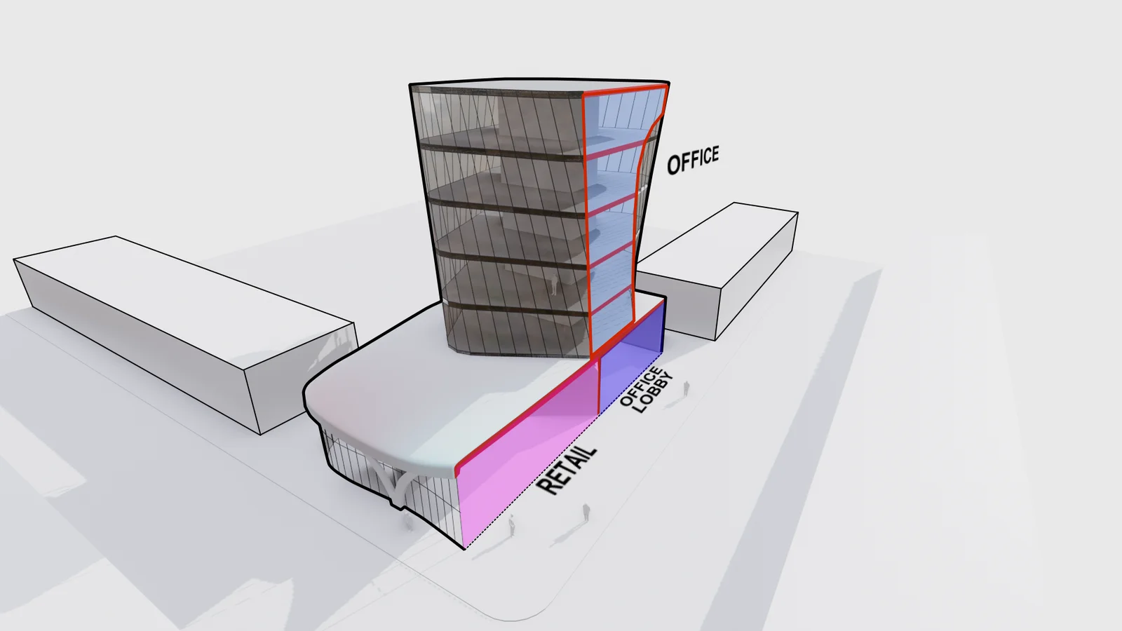 Twisted Tower with Curved Podium screenshot 3