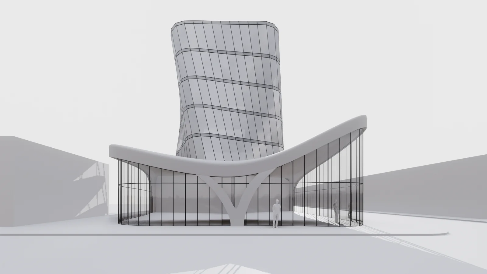 Twisted Tower with Curved Podium screenshot 6