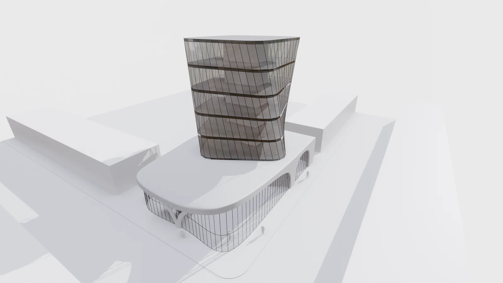 Twisted Tower with Curved Podium screenshot 7