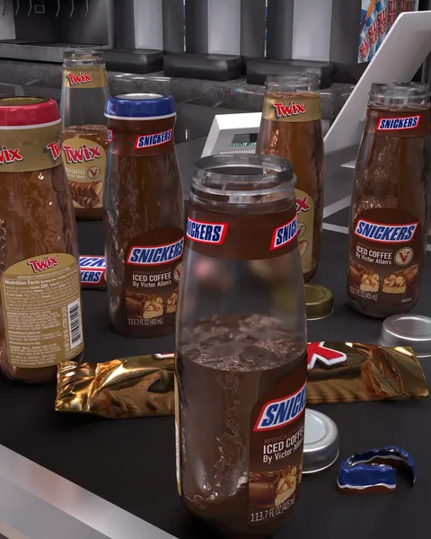Twix & Snickers Coffee - Blender 3d models