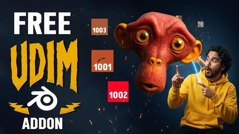 UDIM One-Click Material - Blender addons