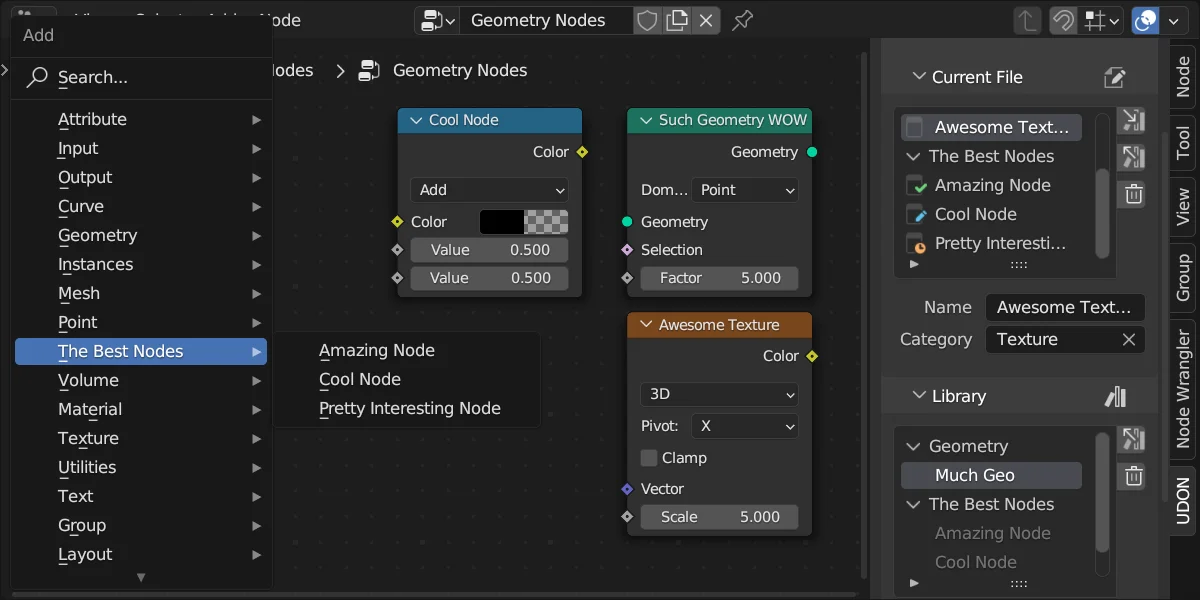 UDON Custom Node Builder screenshot 3