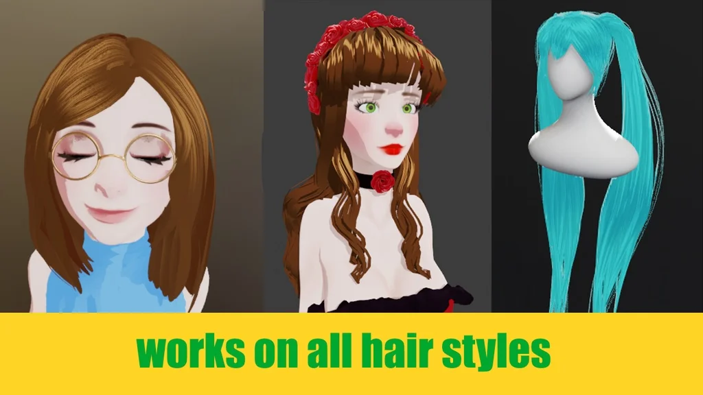 Anime Toon Hair Shader screenshot 2