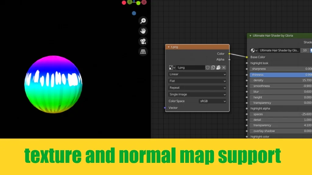 Anime Toon Hair Shader screenshot 4
