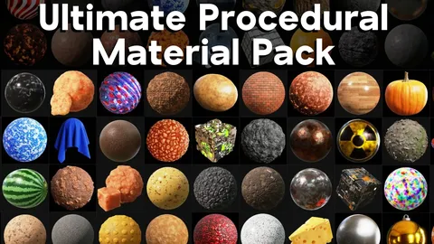 Ultimate Procedural Material Pack - Blender shaders
