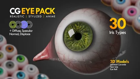 Ultimate CG Eye Pack - Blender 3d models