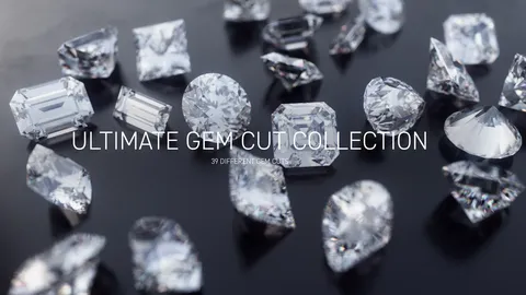 Ultimate Gem Cut Collection - Blender 3d models