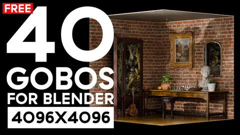 Ultimate Gobo Lighting Pack - Blender lighting & hdris