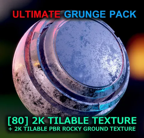 Ultimate Grunge Pack - Blender textures & materials
