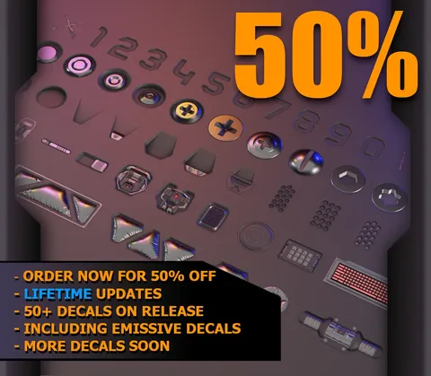 Ultimate Lifetime Decal Pack - Blender textures & materials