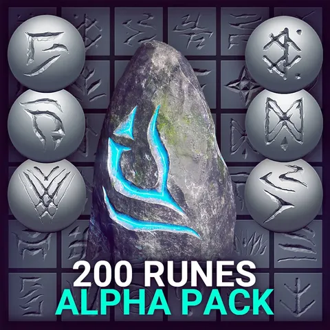 355 Symbols and Cracks - Blender sculpting brushes