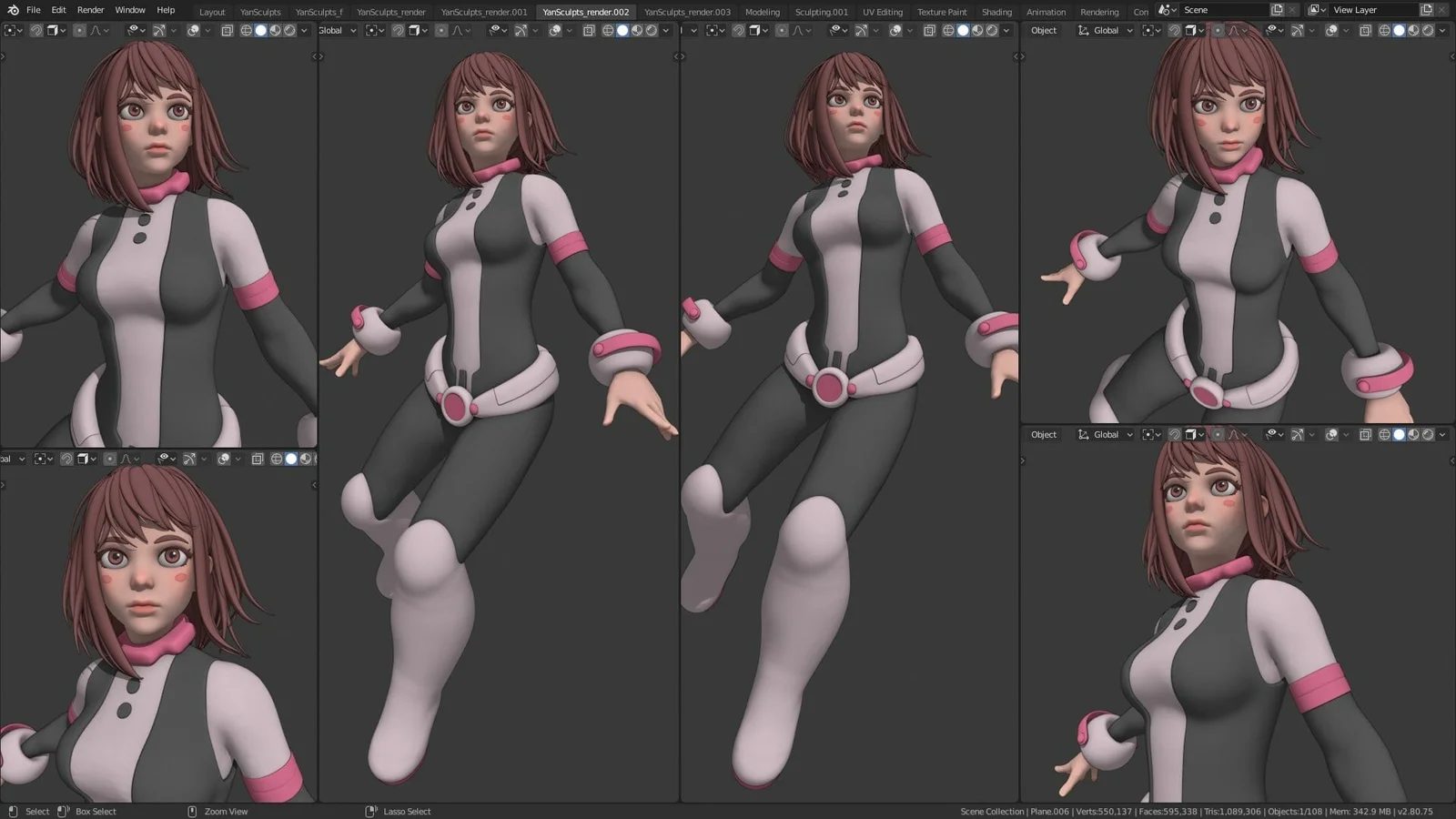 Uraraka Ochako Character Creation screenshot 3