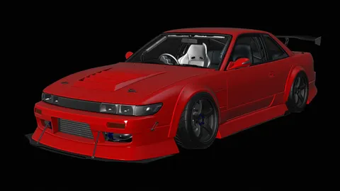URAS Type-4 Body Kit PS13 Silvia - Blender 3d models