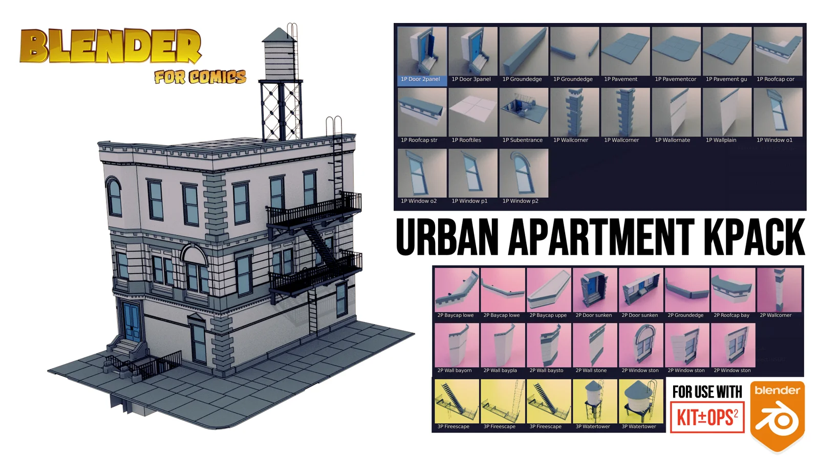 Urban Apartment Kitbash screenshot 2