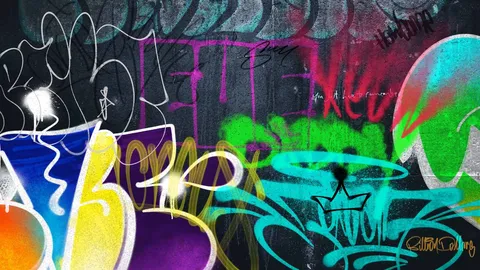 Urban Graffiti Authentic Collection - Blender textures & materials