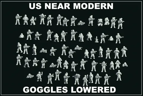 US Forces Goggles Lowered - Blender 3d models