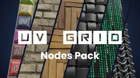 UV Grid Pack - Blender shaders