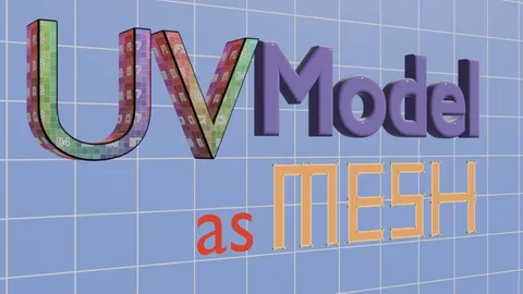 UV Model as Mesh - Blender addons