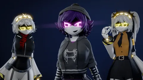 V, J, Uzi Character Pack - Blender 3d models