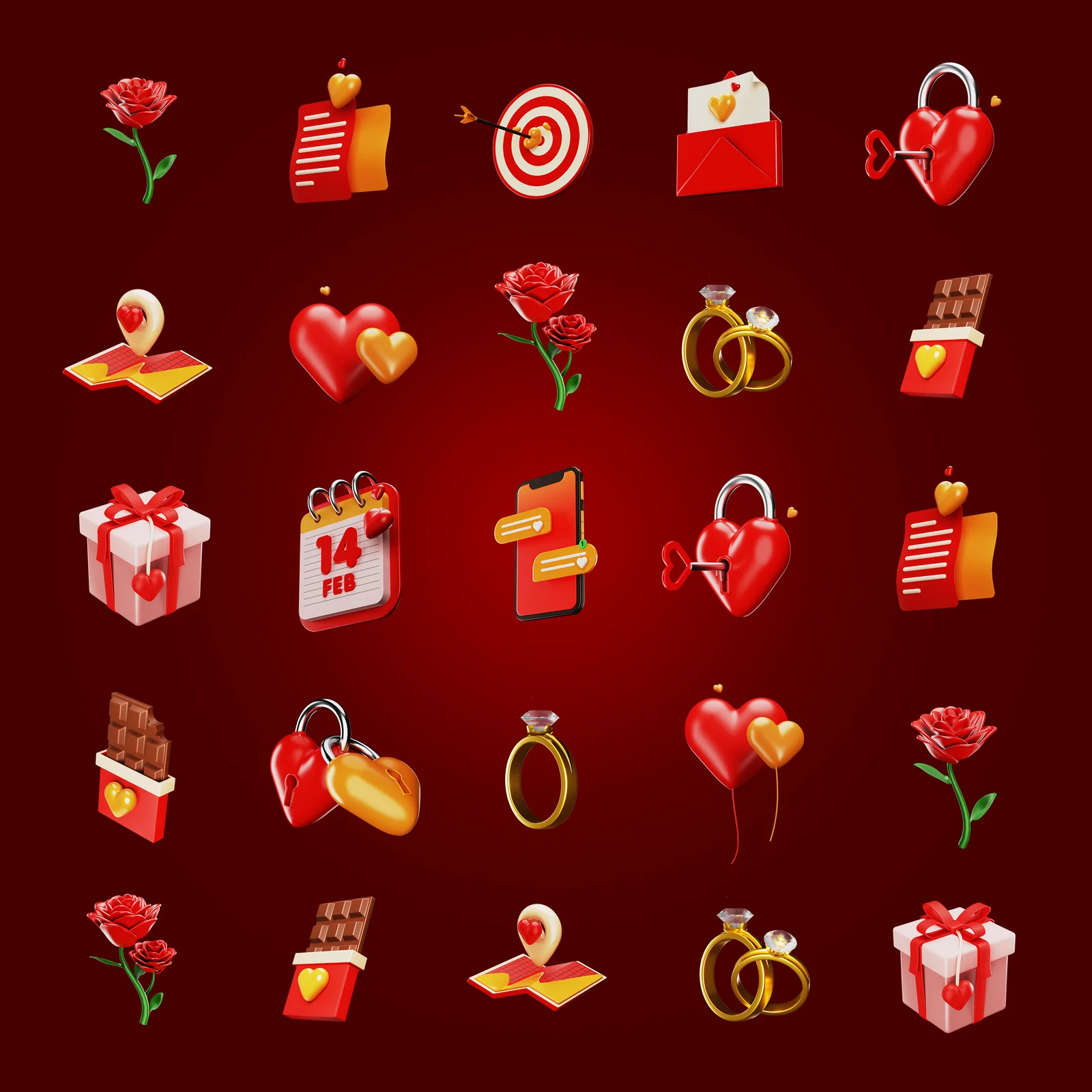 Valentine 3D Icon screenshot 5