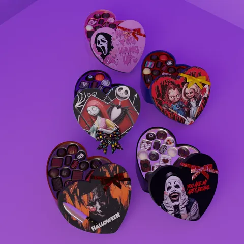 Valloween Horror Chocolate Boxes - Blender 3d models