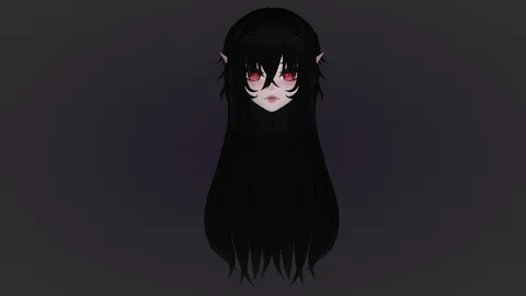 Vampi Hair - Blender 3d models