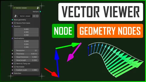 Vector Viewer - Blender geometry nodes