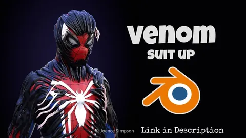 Venom Suit Up - Blender geometry nodes