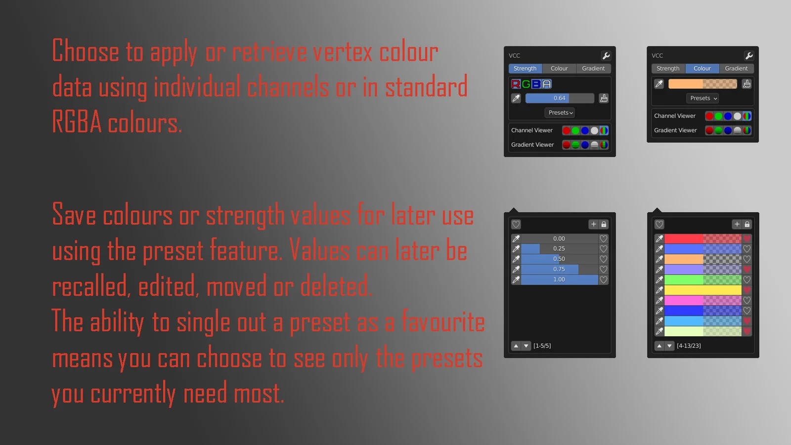 Vertex Colour Controls screenshot 2