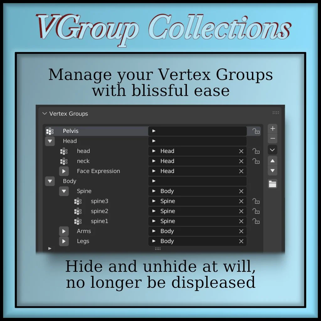 Vertex Group Collections screenshot 2