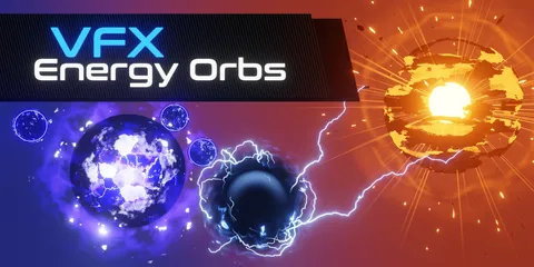 VFX Energy Orbs - Blender geometry nodes