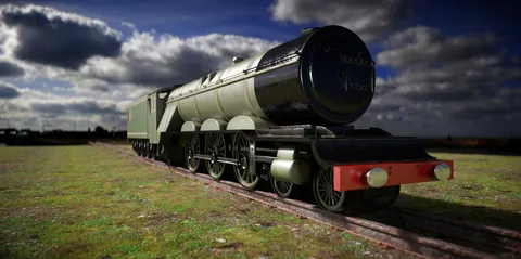 Steam Train Base Mesh - Blender 3d models