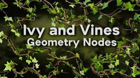 Vines and Ivy - Blender geometry nodes