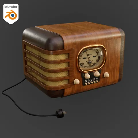 Vintage Radio - Blender 3d models