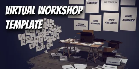 Virtual Workshop Template - Blender scenes