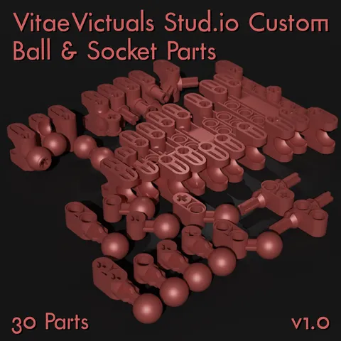 Constraction Ball & Socket Pack - Blender 3d models