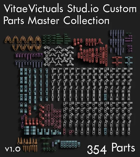 VitaeV Custom Parts Collection - Blender 3d models