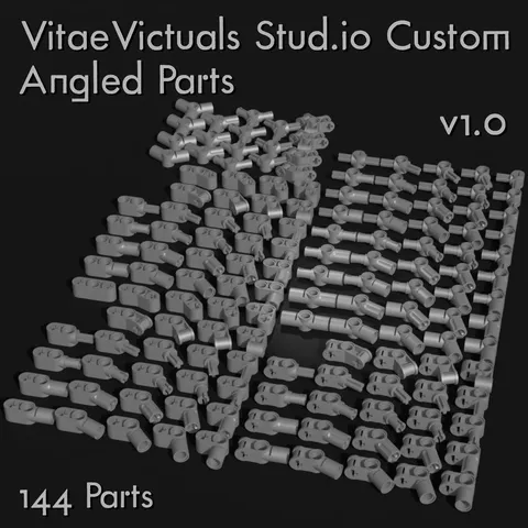 Technic Angled Pack - Blender 3d models