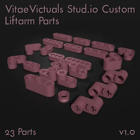 VitaeV Technic Liftarm Pack - Blender 3d models